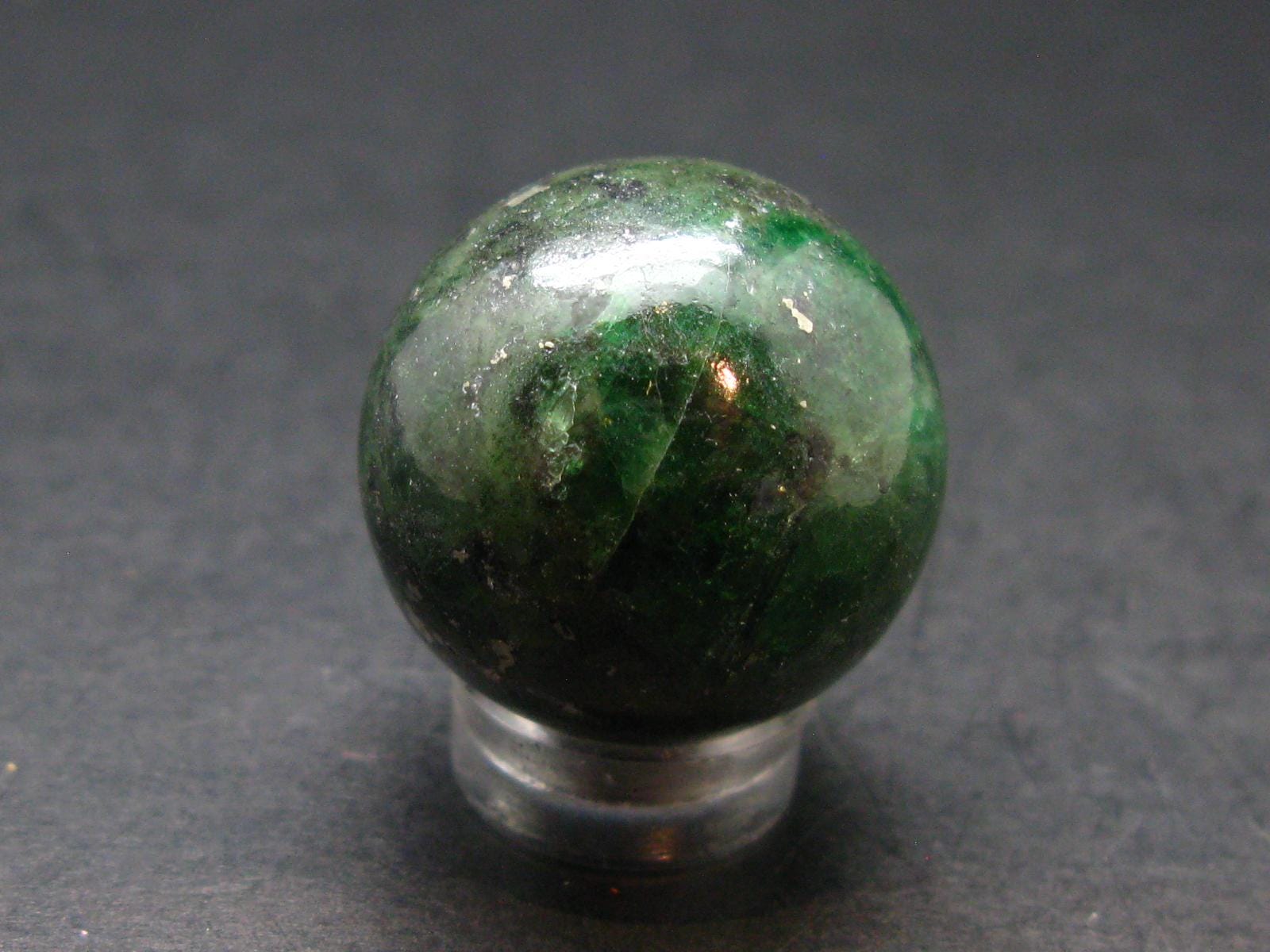 Gem Tsavorite Garnet Sphere Ball From Tanzania - 26.73 Grams - 0.9"