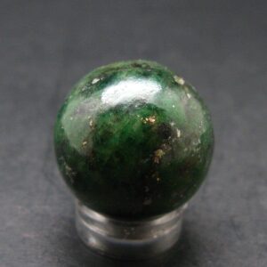 Gem Tsavorite Garnet Sphere Ball From Tanzania - 18.64 Grams - 0.8"