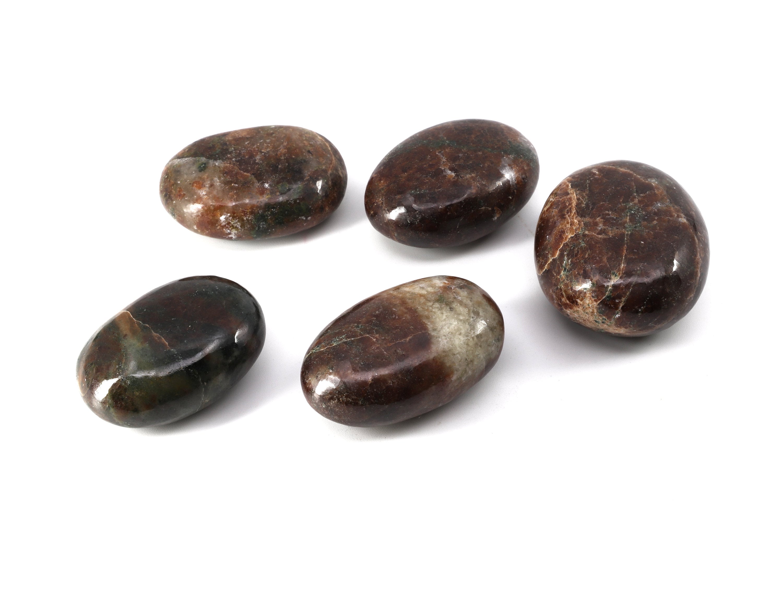 Green Garnet Pebble - Prosperity, Abundance, Attraction, Heart Chakra