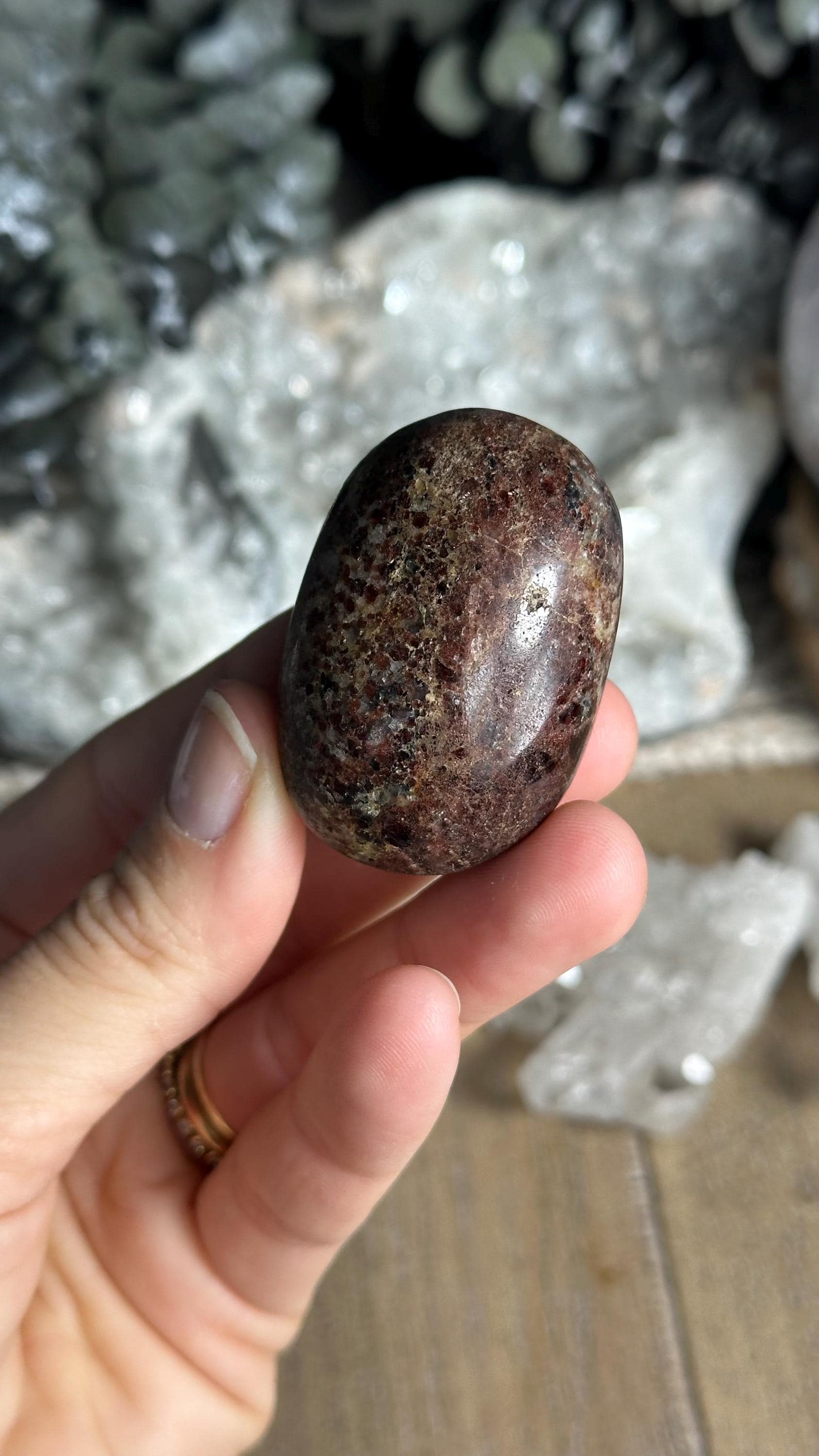 Garnet Palm Stone, Palmstone, Madagascar
