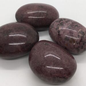 Polished Garnet Palm Stone: Chakra Healing Crystal