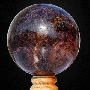 Red Almandine Garnet Sphere: Chakra Balancing Crystal Decor (145MM) Red Almandine Garnet Sphere: Chakra Balancing Crystal Decor (145MM)