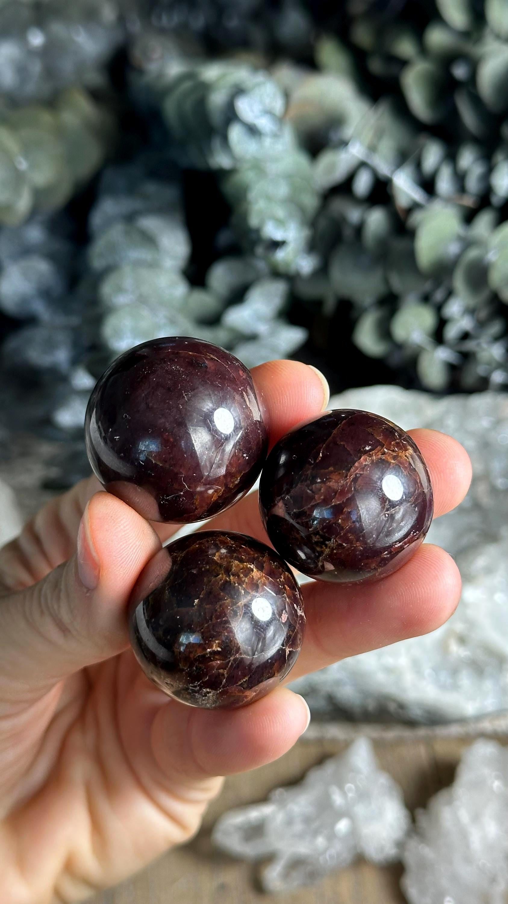 Small Star Garnet Sphere