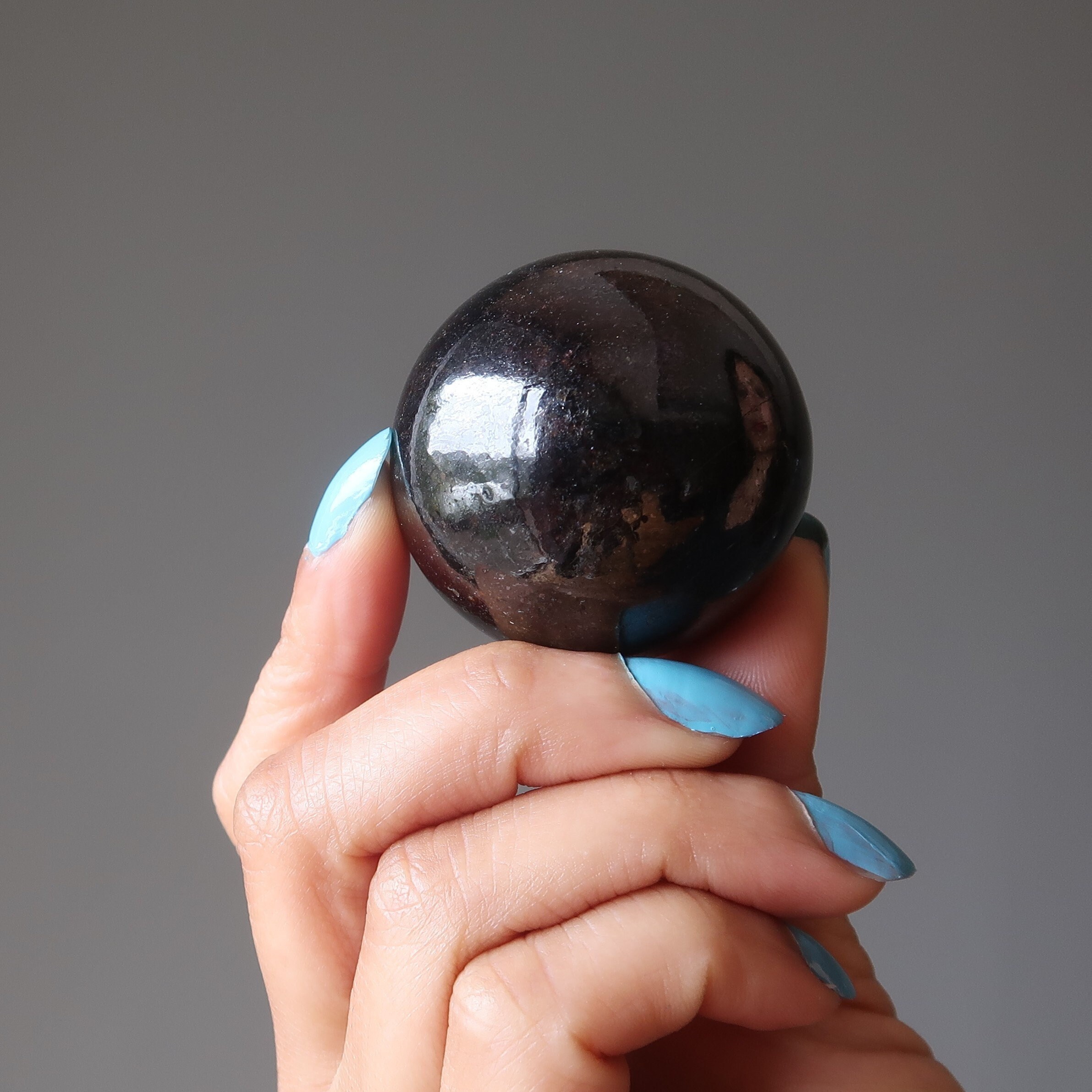 Garnet Sphere Deep Red Wine Life Luxury Gemstone Crystal Ball