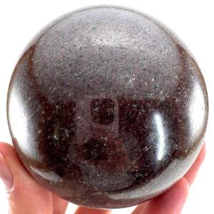 Xl Polished Garnet Sphere | Crystal Orb, Root Chakra