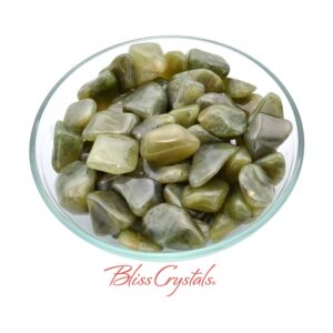 Grossularite Olive Tumbled Stone Aka Green Garnet #gt16 Grossularite Olive Tumbled Stone Aka Green Garnet #gt16