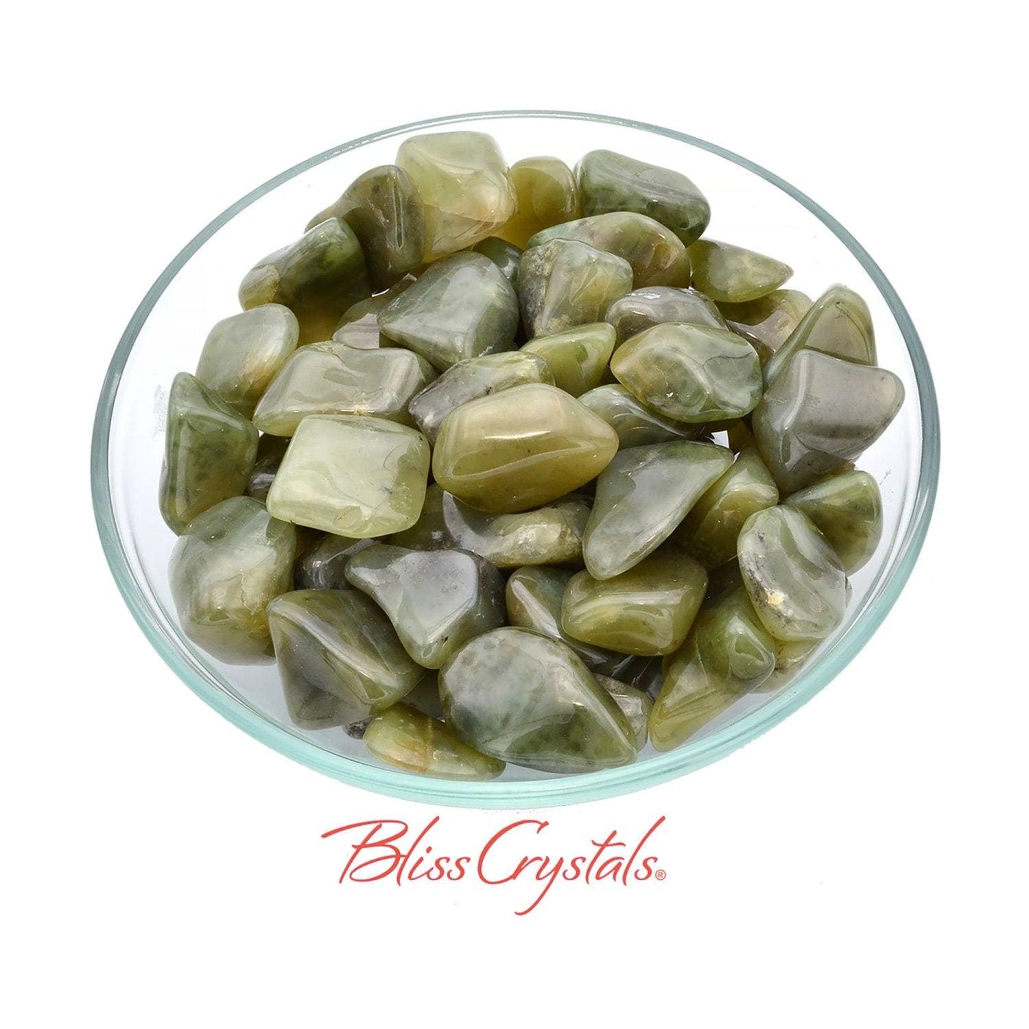 Grossularite Olive Tumbled Stone Aka Green Garnet #gt16
