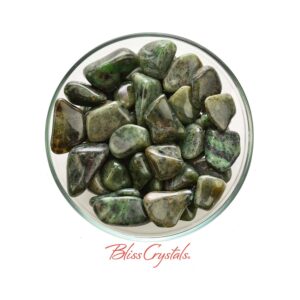 Grossularite Tumbled Stone Aka Green Garnet #gl01 Grossularite Tumbled Stone Aka Green Garnet #gl01