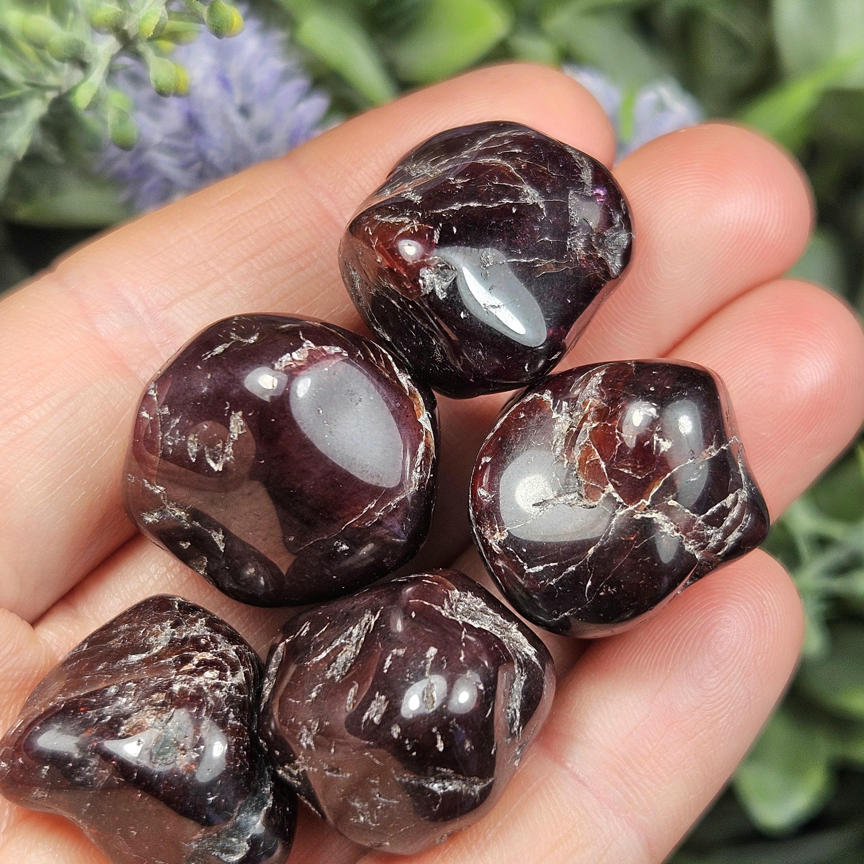 Blood Red Garnet Crystal - Polished Red Garnet - Almandine Garnet - Polished Garnet - Tumbled Garnet - Garnet Crystal - Garnet Stone