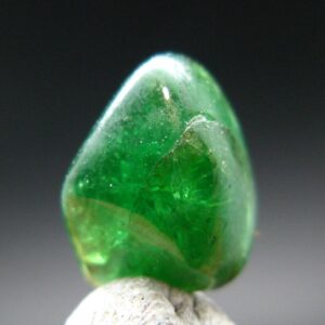Gem Tsavorite Tsavolite Garnet Tumbled Stone From Tanzania - 4.07 Carats - 0.5" Gem Tsavorite Tsavolite Garnet Tumbled Stone From Tanzania - 4.07 Carats - 0.5"