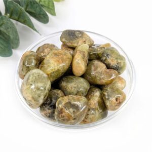 Green Garnet .8-1.2" Tumbled Stone #lv6019 Green Garnet .8-1.2" Tumbled Stone #lv6019