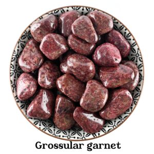 Grossular Garnet Tumbled Stone, Abundance And Growth, Heart Chakra Ritual Gem Grossular Garnet Tumbled Stone, Abundance And Growth, Heart Chakra Ritual Gem