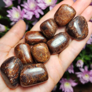 Hessonite Garnet Crystal - Polished Garnet - Garnet Crystal - Tumbled Garnet - Garnet Crystal - Garnet Specimen - Garnet - Orange Garnet