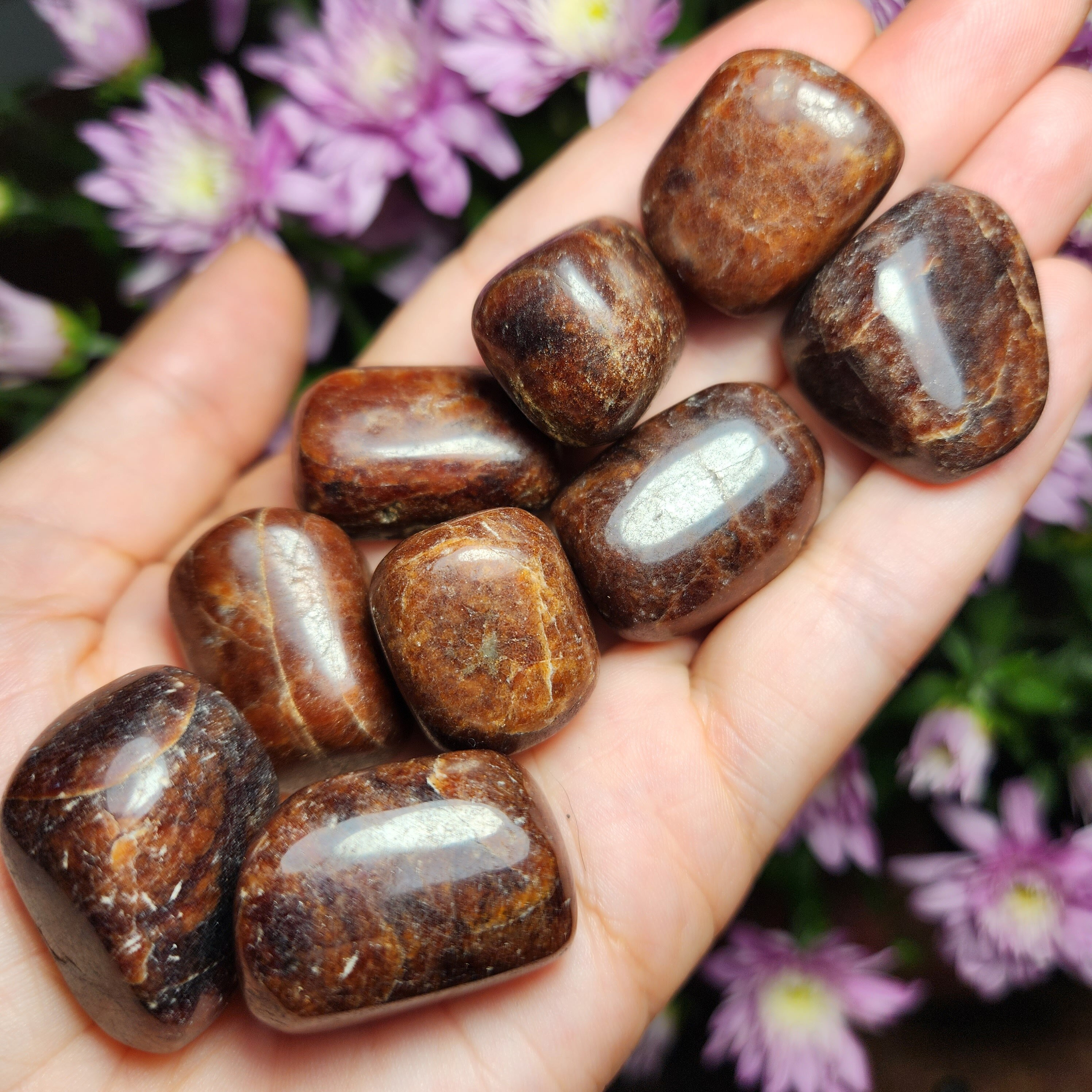 Hessonite Garnet Crystal - Polished Garnet - Garnet Crystal - Tumbled Garnet - Garnet Crystal - Garnet Specimen - Garnet - Orange Garnet