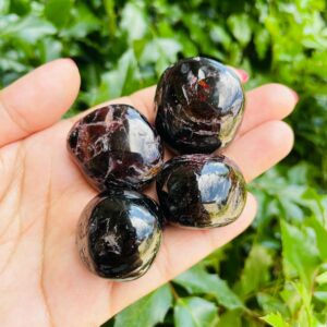 Large Red Garnet Crystal Lot: Polished Tumbled Gemstones (4 PCS) Large Red Garnet Crystal Lot: Polished Tumbled Gemstones (4 PCS)