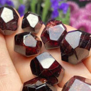 Red Garnet Crystal - Garnet Dodecahedron - Red Garnet - Polished Garnet - Garnet Crystal - Tumbled Garnet - Garnet Specimen - Garnet Stone