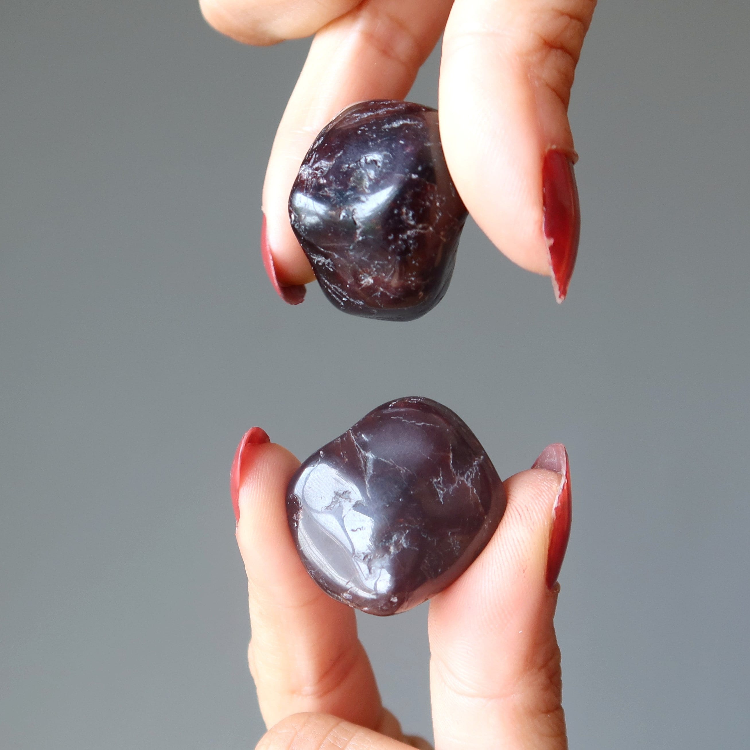 Garnet Tumbled Stones Meaningful Lovers Deep Red Crystal