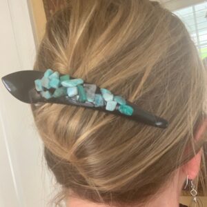 Gemstone Hair clips, french twist clip
