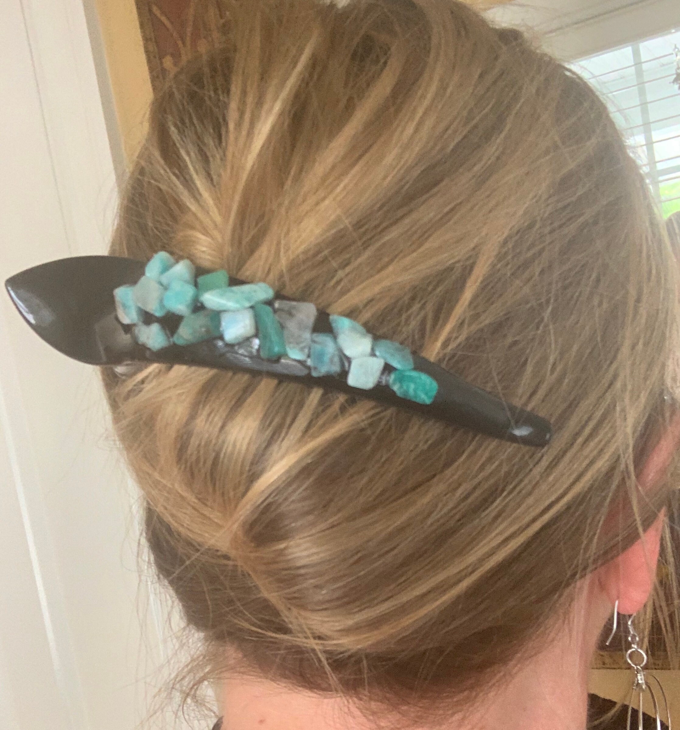 Gemstone Hair Clips, French Twist Clip Gemstone Hair Clips, French Twist Clip