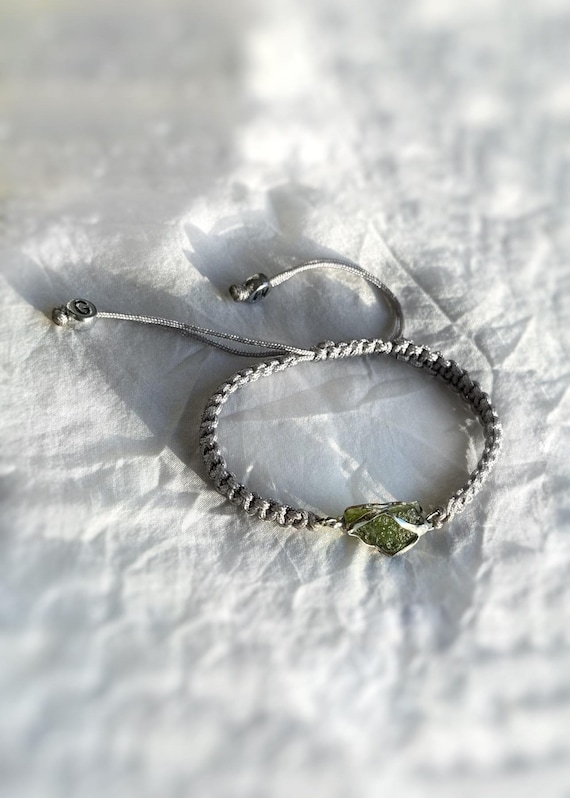 Genuine Moldavite Bracelet (0.9g): Cosmic Talisman