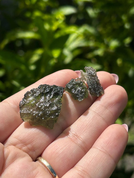 Genuine Raw Moldavite Crystal | High Vibration Tektite (1g–5.24g) | Growth & Transformation Genuine Raw Moldavite Crystal | High Vibration Tektite (1g–5.24g) | Growth & Transformation