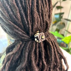 Geometric Batik Dreadlock Hair Accessories Elastic Hair Band Dread Beads Hair Tie for Curly Hair Nonbinary Hair Band Unique Gifts Geometric Batik Dreadlock Hair Accessories Elastic Hair Band Dread Beads Hair Tie for Curly Hair Nonbinary Hair Band Unique Gifts
