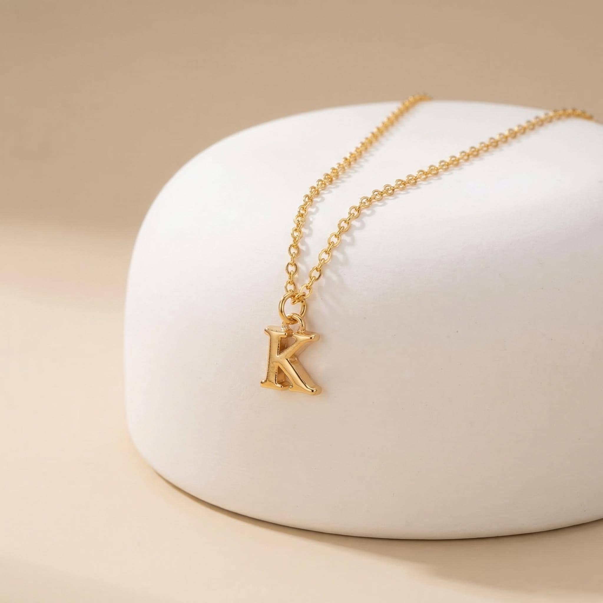 Gold Initial Necklace, Dainty Letter Necklace, Minimalist Initial Jewelry, Monogram Pendant, Personalized Gift For Her, Mothers Day Gift