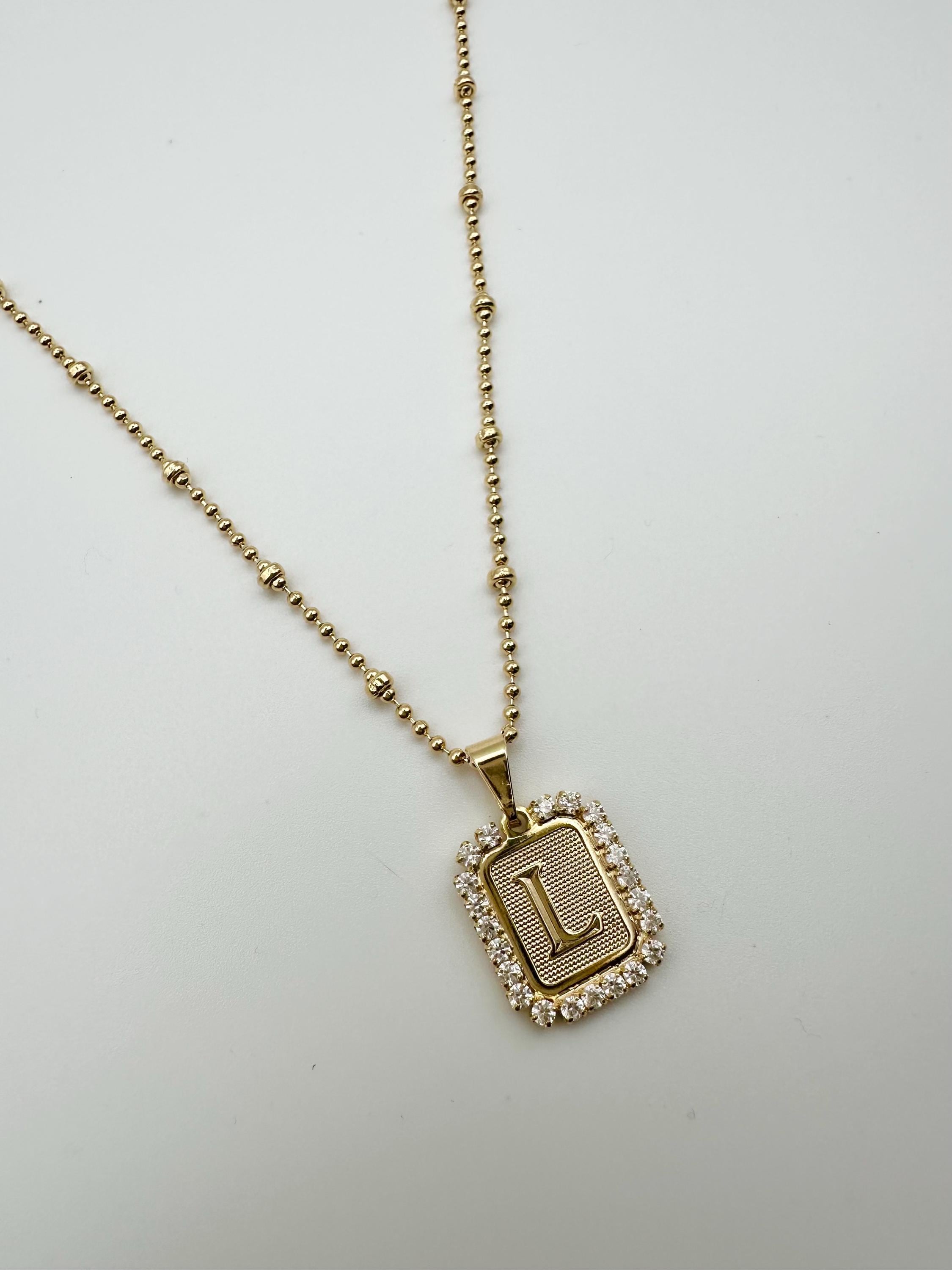 Gold Initial Necklace, Personalized Jewelry, Letter Necklace, Gift For Her, Mothers Day