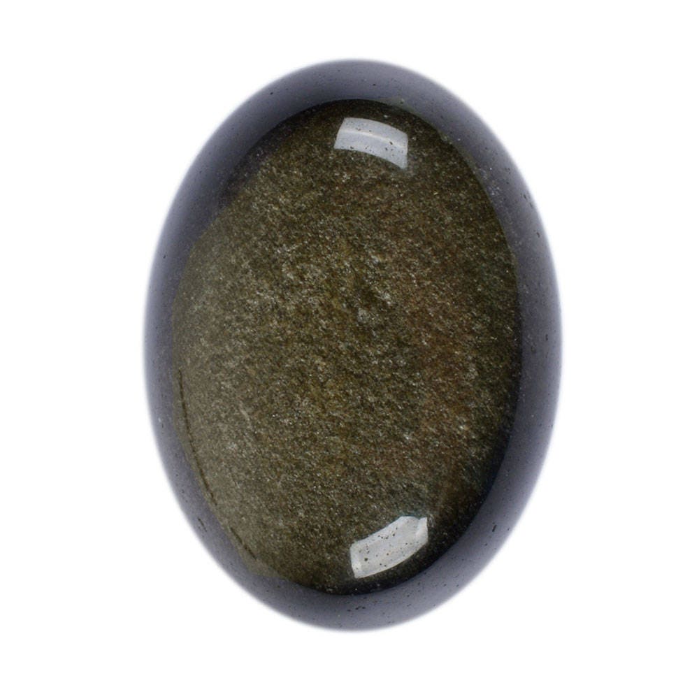 30mm Golden Obsidian Oval Flatback Cab Cabochon 30mm Golden Obsidian Oval Flatback Cab Cabochon