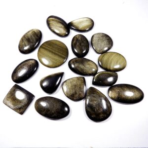 Charming~golden Sheen Obsidian Cabochon. Golden Obsidian. Natural Sparkle Golden Sheen Obsidian Gemstone. Mix Shape Wholesale Obsidian Loose Charming~golden Sheen Obsidian Cabochon. Golden Obsidian. Natural Sparkle Golden Sheen Obsidian Gemstone. Mix Shape Wholesale Obsidian Loose