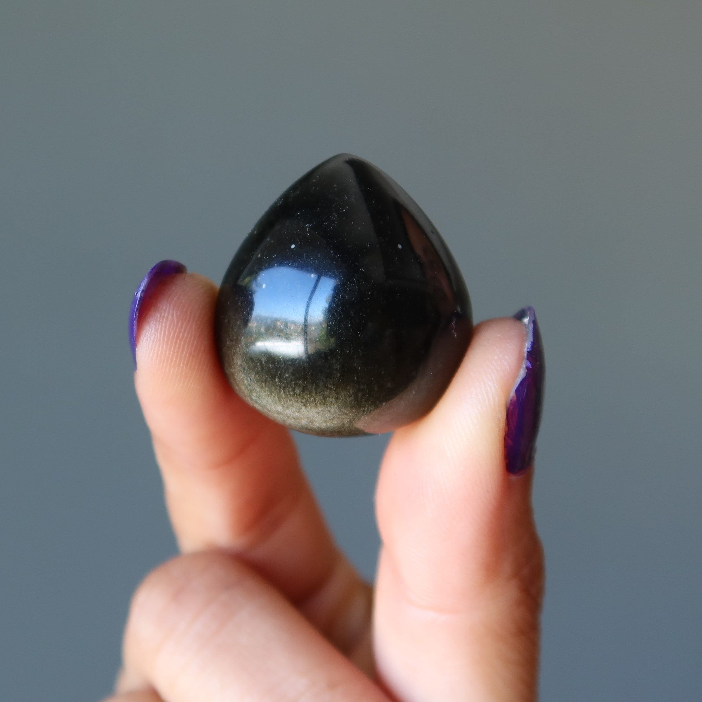 Gold Sheen Obsidian Cabochon Drop The Drama Protection Gem