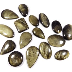Natural Golden Obsidian Gemstone. Sparkle Golden Sheen Obsidian. Polished Golden Sheen Obsidian Cabochon. Mix Shape Obsidian Loose. Gom-b Natural Golden Obsidian Gemstone. Sparkle Golden Sheen Obsidian. Polished Golden Sheen Obsidian Cabochon. Mix Shape Obsidian Loose. Gom-b