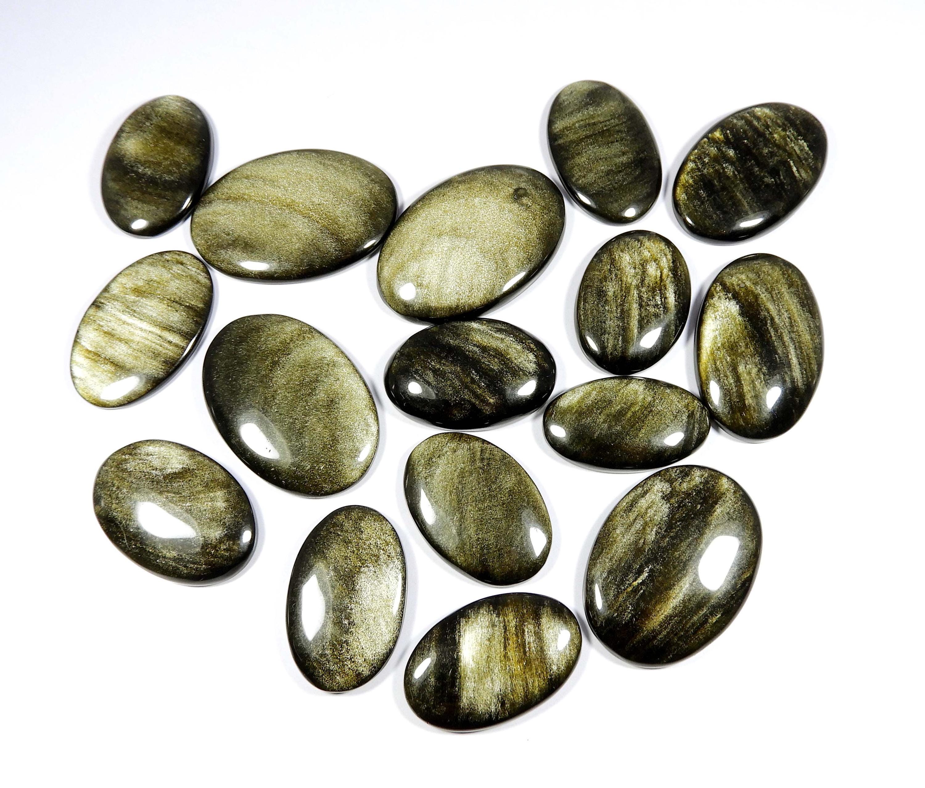 Natural Golden Obsidian. Unique~ Golden Sheen Obsidian Cabochon. Sparkle Golden Sheen Obsidian Gemstone. Oval Shape Wholesale Obsidian Loose Natural Golden Obsidian. Unique~ Golden Sheen Obsidian Cabochon. Sparkle Golden Sheen Obsidian Gemstone. Oval Shape Wholesale Obsidian Loose