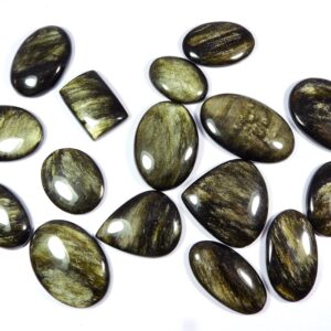 Sparkle Golden Sheen Obsidian Gemstone. Natural Golden Obsidian. Golden Sheen Obsidian Cabochon. Mix Shape Wholesale Obsidian Loose Sparkle Golden Sheen Obsidian Gemstone. Natural Golden Obsidian. Golden Sheen Obsidian Cabochon. Mix Shape Wholesale Obsidian Loose