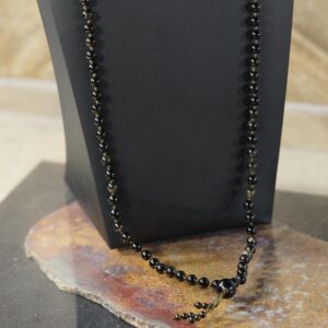 Golden Obsidian Mala Necklace • Golden Sheen Obsidian Necklace • 4mm • 6mm • 8mm • 10mm • 12mm • Minimalist Mala • 108+1 • A4936