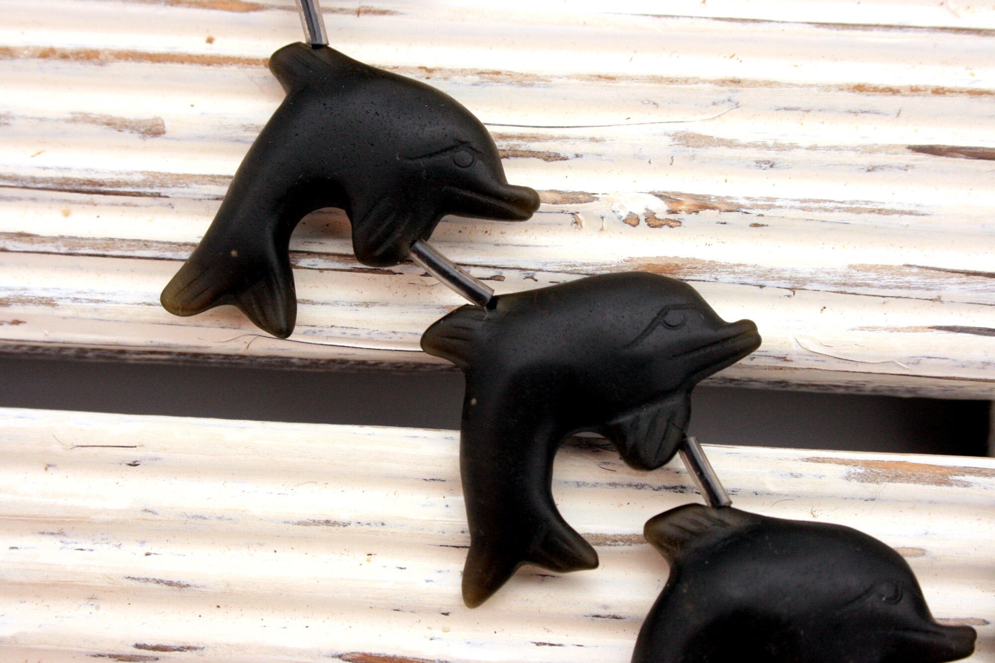 Matte Golden Obsidian Dolphin Beads Handmade 32-37mm(etb01178) Unique Jewelry/vintage Jewelry/gemstone Necklace