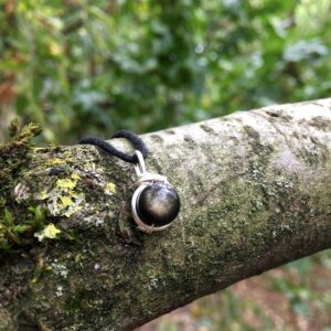 Golden Obsidian Necklace: Minimalist Jewelry, Jewellery Gifts, Pendants