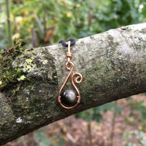 Golden Obsidian Necklace: Pendants