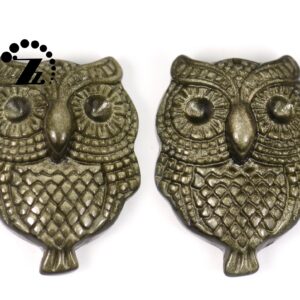 Golden Obsidian Owl Pendant Charms,Owl beads for jewerlry making,Natural,gemstone,diy bead,Handcrafted,Grade AA,21x35mm,1 pc