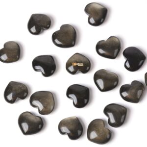 25mm Natural Golden obsidian rock crystal puff LOVE Mellow hearts Crystal healing Reiki pocket stone Chunky 25mm Natural Golden obsidian rock crystal puff LOVE Mellow hearts Crystal healing Reiki pocket stone Chunky