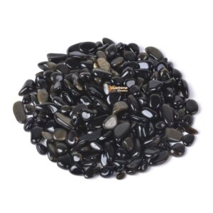 Natural Golden Obsidian Polished Chips Crushed Tumbled Stone Crystal Healing Embellishments 100 Grams