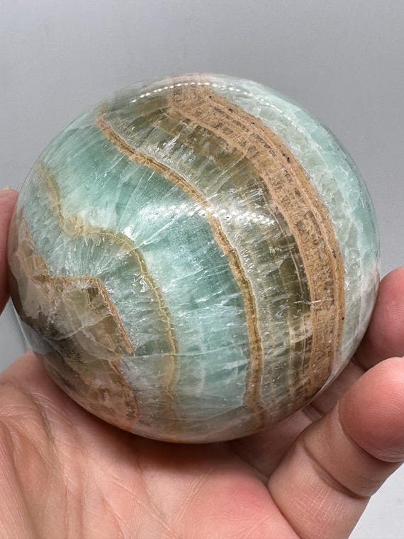 Gorgeous Green Calcite Sphere