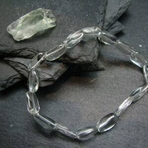 Prasiolite Green Amethyst Genuine Bracelet ~ 7 Inches ~ 10mm Tumbled Beads Prasiolite Green Amethyst Genuine Bracelet ~ 7 Inches ~ 10mm Tumbled Beads