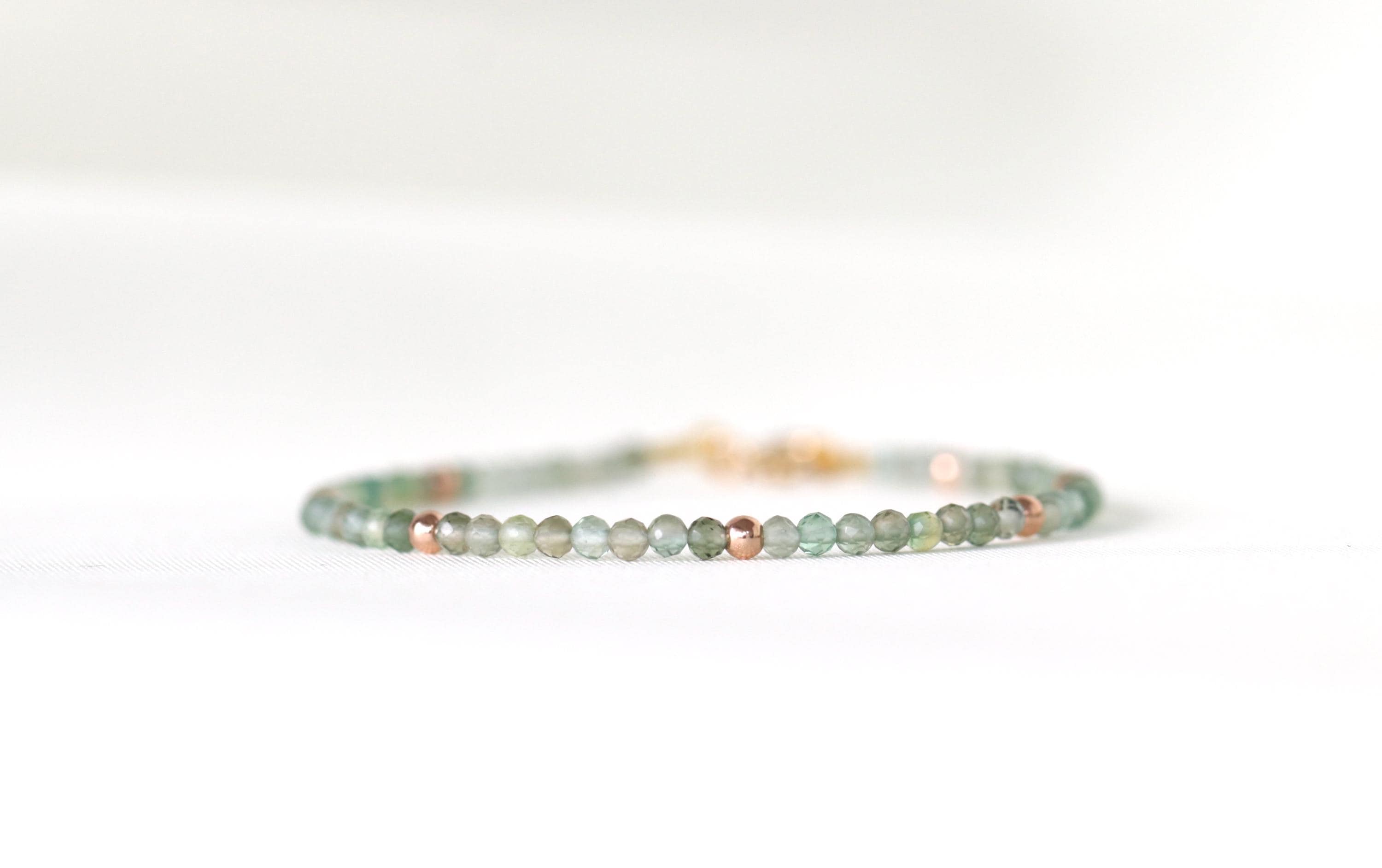 Green Amethyst Bracelet Rose Gold Filled, Genuine Amethyst Delicate Bracelet, Green Gemstone Bracelet, February Birthstone, Women's Gift Green Amethyst Bracelet Rose Gold Filled, Genuine Amethyst Delicate Bracelet, Green Gemstone Bracelet, February Birthstone, Women's Gift