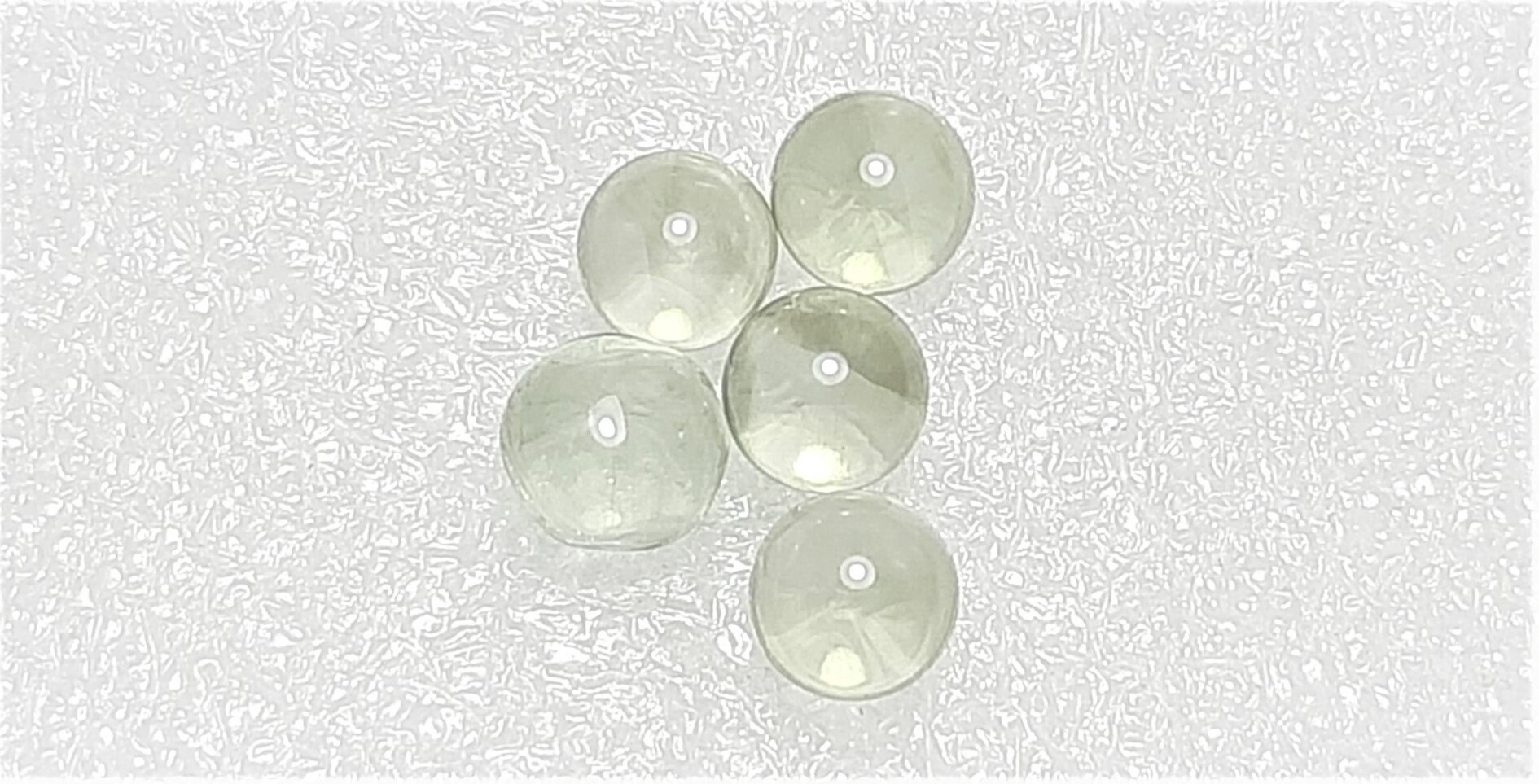Green Amethyst Cabochon: 6x6 Mm Plain Ball Gemstone Green Amethyst Cabochon: 6x6 Mm Plain Ball Gemstone
