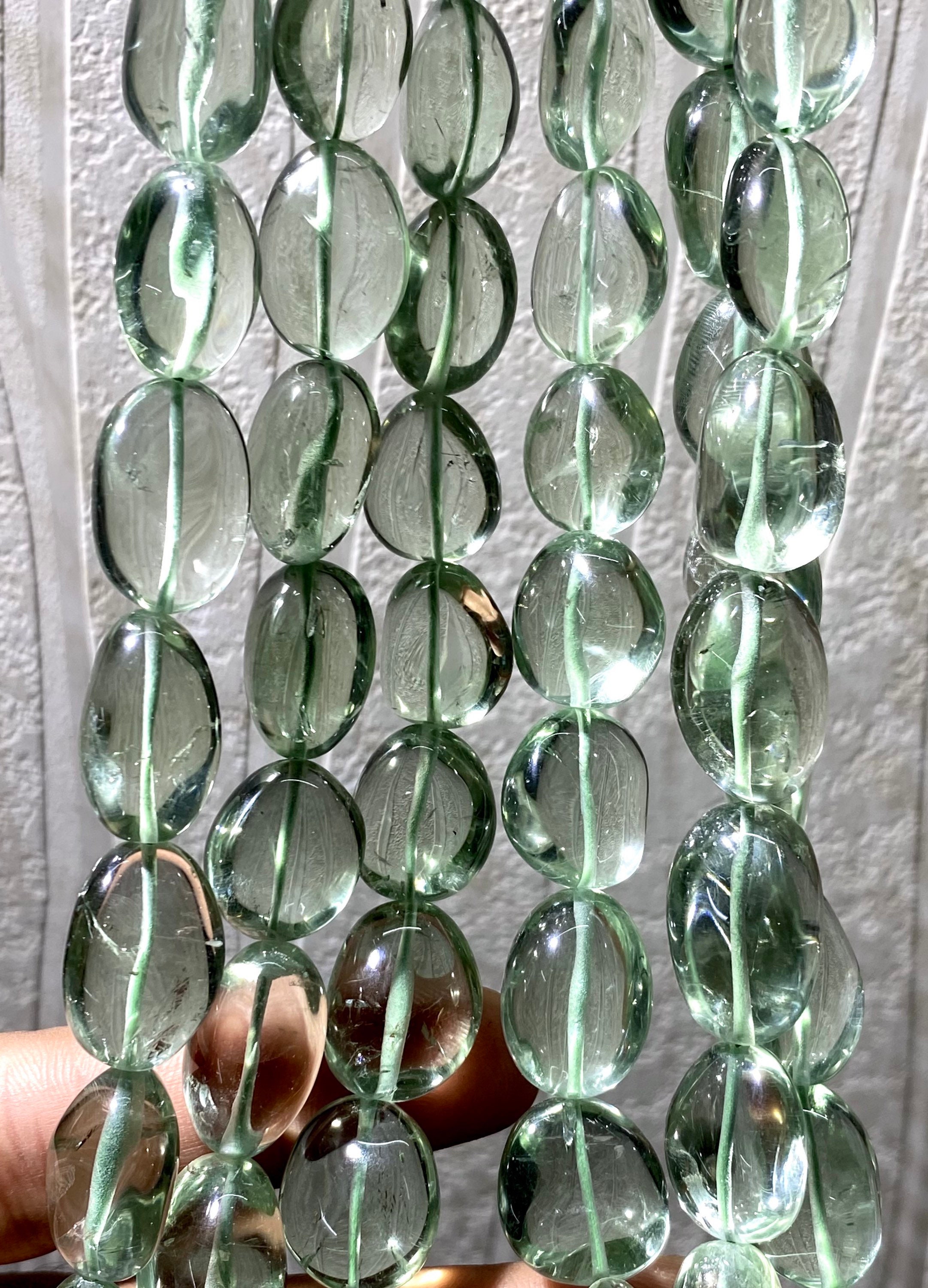 Aaa++ Green Amethyst Beads 3 Layer Necklace Natural Green Amethyst Smooth Nugget Bead Amethyst Nuggets Bead Green Amethyst Gemstone Necklace Aaa++ Green Amethyst Beads 3 Layer Necklace Natural Green Amethyst Smooth Nugget Bead Amethyst Nuggets Bead Green Amethyst Gemstone Necklace