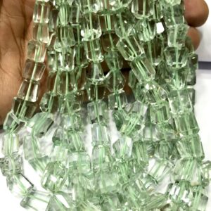 AAA+ Grade~~Green Amethyst Faceted Nuggets Beads Green Amethyst Gemstone Beads Natural Amethyst Laser Cut Nuggets Amethyst Beaded Necklace AAA+ Grade~~Green Amethyst Faceted Nuggets Beads Green Amethyst Gemstone Beads Natural Amethyst Laser Cut Nuggets Amethyst Beaded Necklace