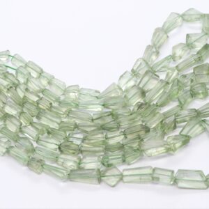 AAA Natural Green Amethyst Leaser Cut Faceted Uneven Shape Nuggets, 9x11-13x16 MM, Green Amethyst Nuggets, Faceted amethyst tumble beads AAA Natural Green Amethyst Leaser Cut Faceted Uneven Shape Nuggets, 9x11-13x16 MM, Green Amethyst Nuggets, Faceted amethyst tumble beads