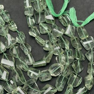 Green Amethyst Laser Cut Nuggets Beads, 12x11-20x15 Mm Green Amethyst Tumble Beads, 10 Inches Strand Green Amethyst Laser Cut Nuggets Beads, 12x11-20x15 Mm Green Amethyst Tumble Beads, 10 Inches Strand