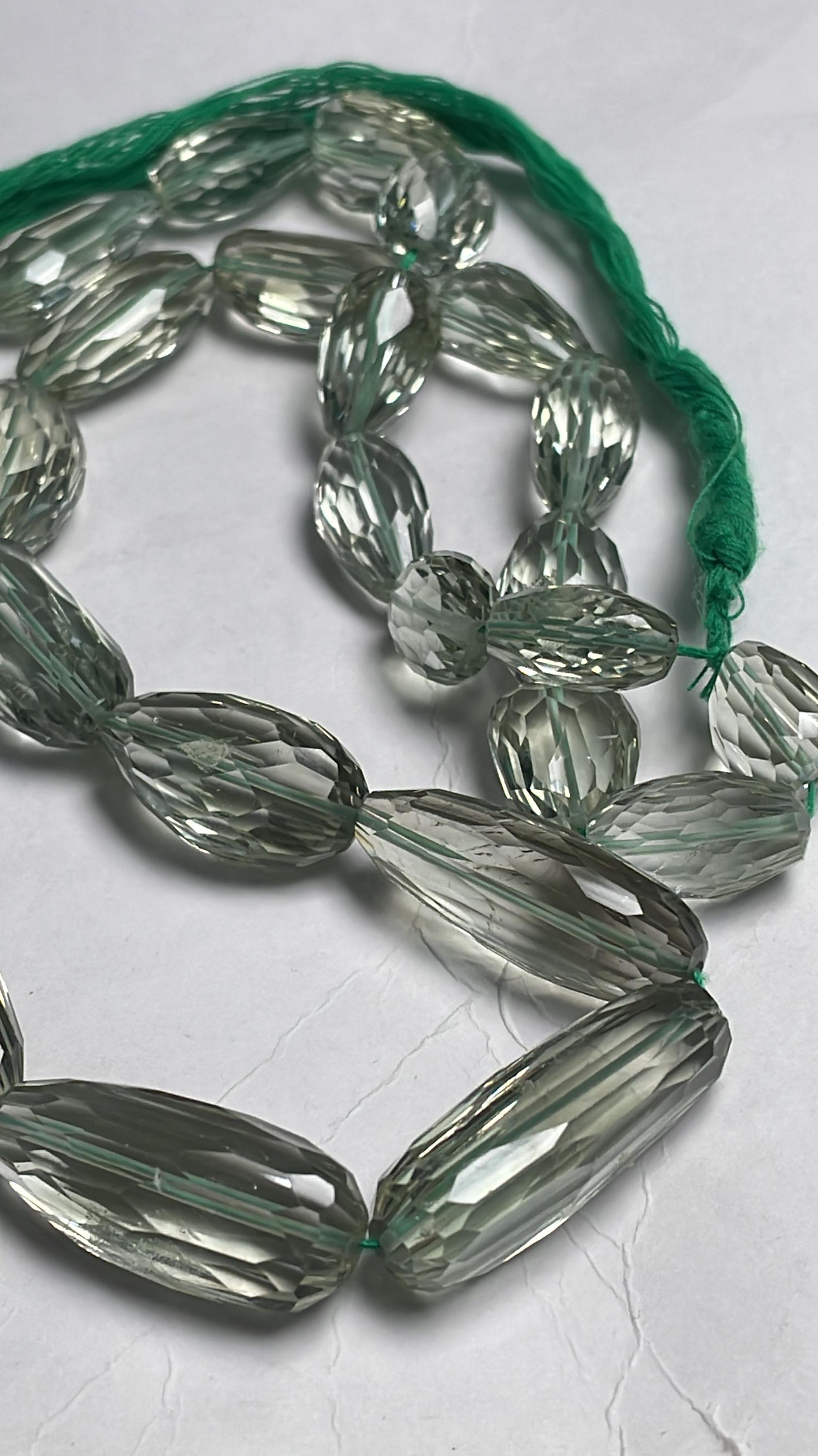 Natural Green Amethyst Concave Cut Faceted Nuggets Gemstone Beads Strand 18 Inches 9/12-10/22 Mm Approx Beads For Making Jewelry & Craft Natural Green Amethyst Concave Cut Faceted Nuggets Gemstone Beads Strand 18 Inches 9/12-10/22 Mm Approx Beads For Making Jewelry & Craft